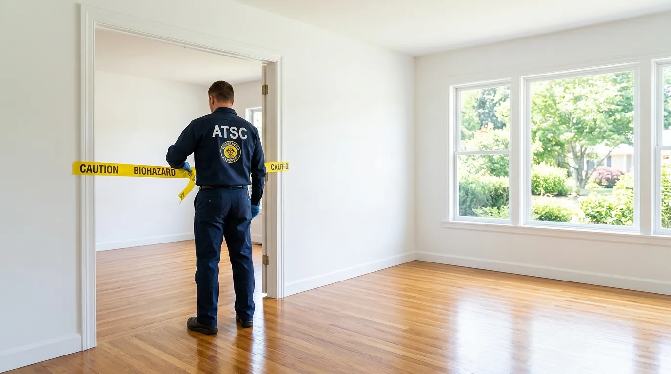 Certified biohazard cleanup crew performing Trauma Scene Cleanup in Tucson Estates